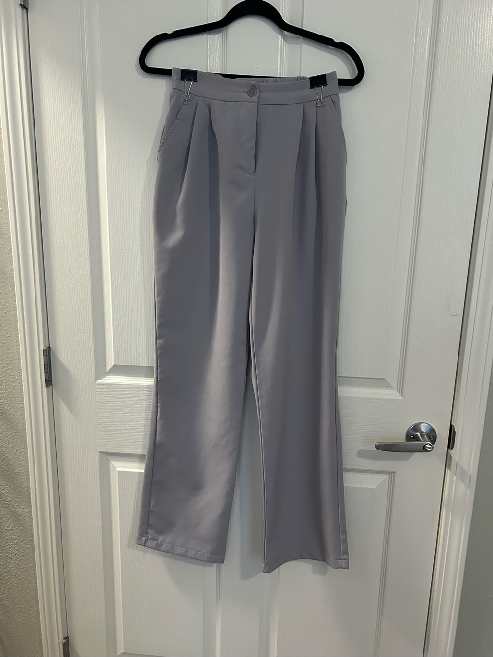Sincerely Jules Wide Leg Trousers in Light Gray